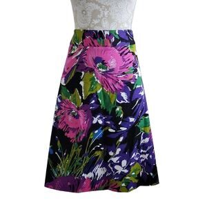 Lane Bryant Floral Midi Skirt 14